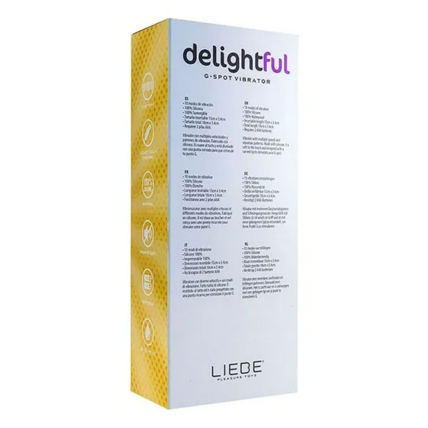 Vibratorius Liebe Delightful Violetinė 15 cm Ø 3,4 cm