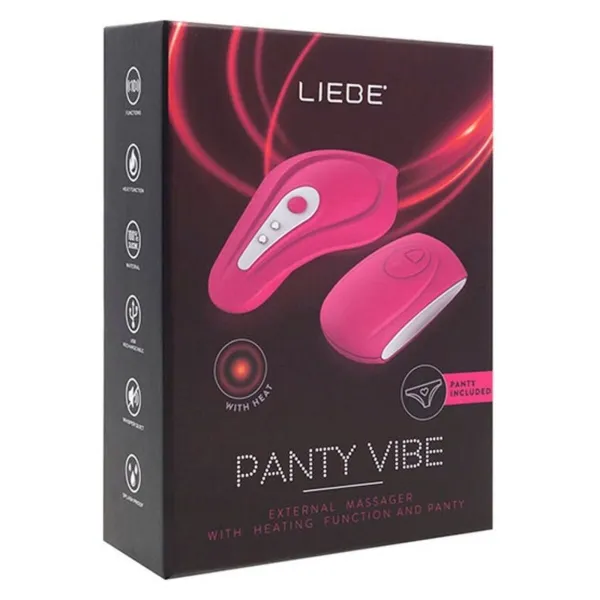 Интенсивный массажер Liebe Panty Розовый вишневый
