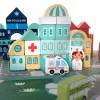 Wooden blocks - city 100pcs Kruzzel 19159