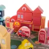 Wooden blocks - city 100pcs Kruzzel 19159