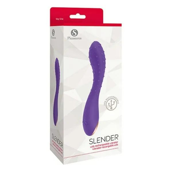 Šildymo vibracija S Pleasures Slender Purpurinis