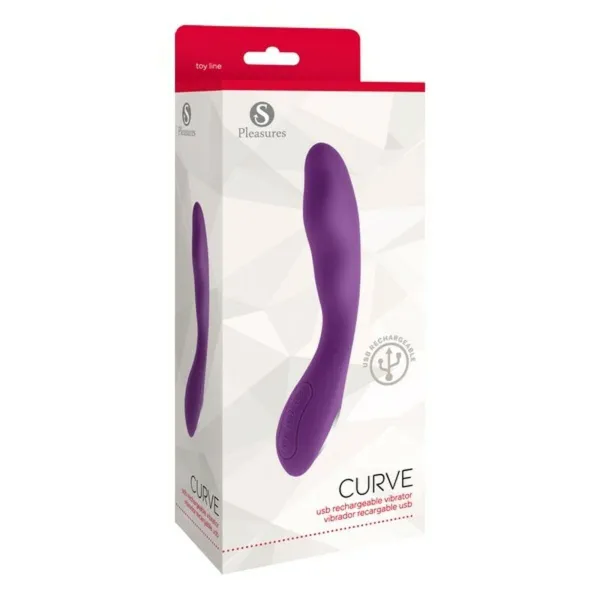 Вибратор для точки G S Pleasures Curve Лиловый