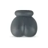 Penio žiedas Boners Ball Pouch Tamsiai pilka Sėklidės (Ø 20 mm)