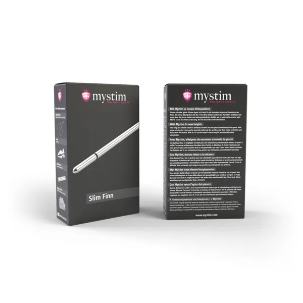Thin Finn Urethral garsas Mystim MS46190 Sidabras