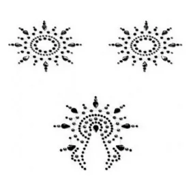 Gloria- alusvaatesetti, musta Mystim (3 pcs)
