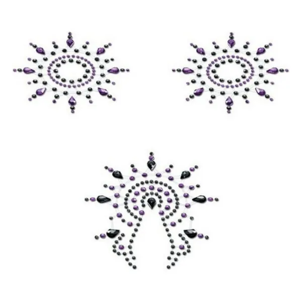 Gloria Set Black & Purple Mystim (3 pcs)