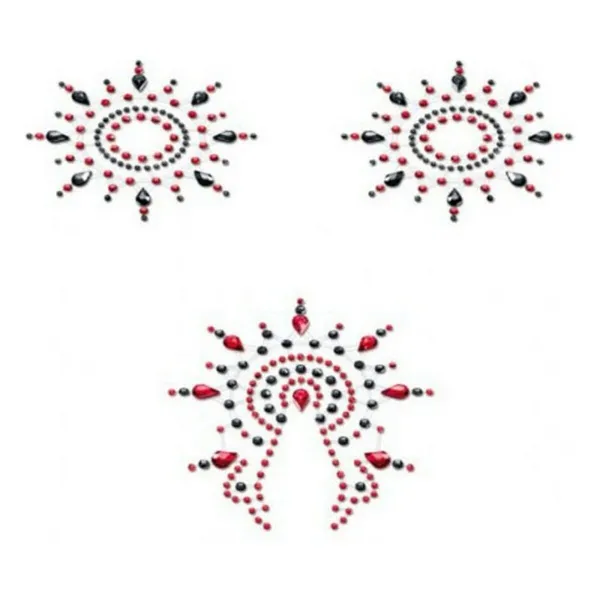 Gloria Set Black & Red Mystim (3 pcs)