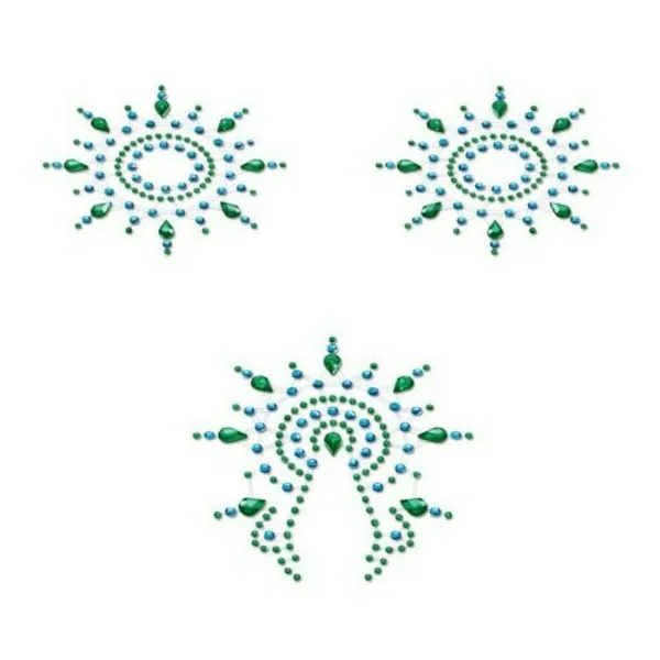 Flamboyant kehakaunistused sinine & roheline Mystim 46656 Türkiissinine (3 pcs)