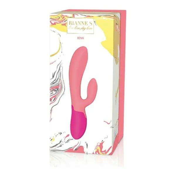 Divkārši Stimulējošs Vibrators Rianne S Essentials Xena Rabbit Korāļi Rozā