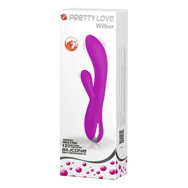 Двойной стимулирующий вибратор Pretty Love Wilbur Розовый (11 cm)