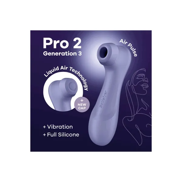 Klitoriksen imustimulaattori Satisfyer Pro 2 Generation 3 Purppura