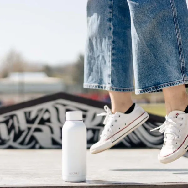 Quokka Solid - Stainless Steel Thermal Bottle 510 ml (White)