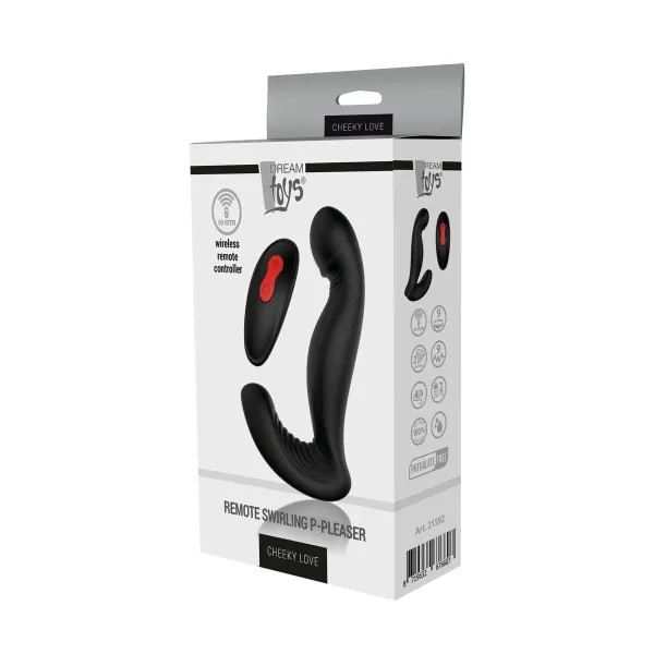 Anaalivibraattori Dream Toys Essentials P-Pleaser Musta