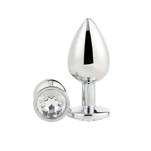 Анальный пробка Dream Toys Gleaming Love Серебристый