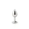 Анальный пробка Dream Toys Gleaming Love Серебристый