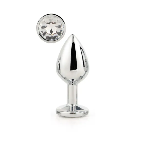Анальный пробка Dream Toys Gleaming Love Серебристый