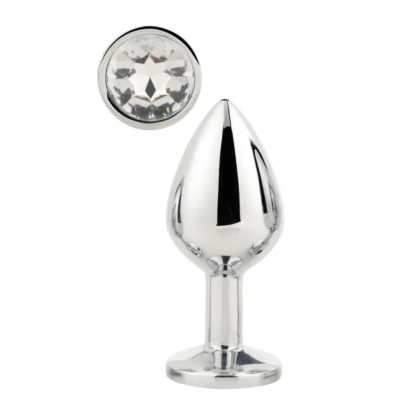 Анальный пробка Dream Toys Gleaming Love Серебристый