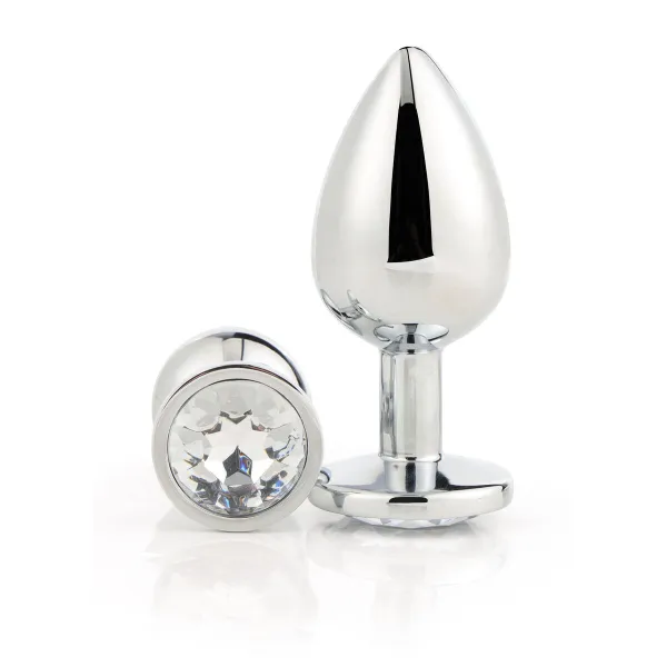 Анальный пробка Dream Toys Gleaming Love Серебристый