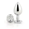 Анальный пробка Dream Toys Gleaming Love Серебристый