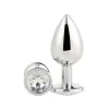 Анальный пробка Dream Toys Gleaming Love Серебристый