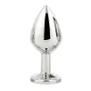 Анальный пробка Dream Toys Gleaming Love Серебристый
