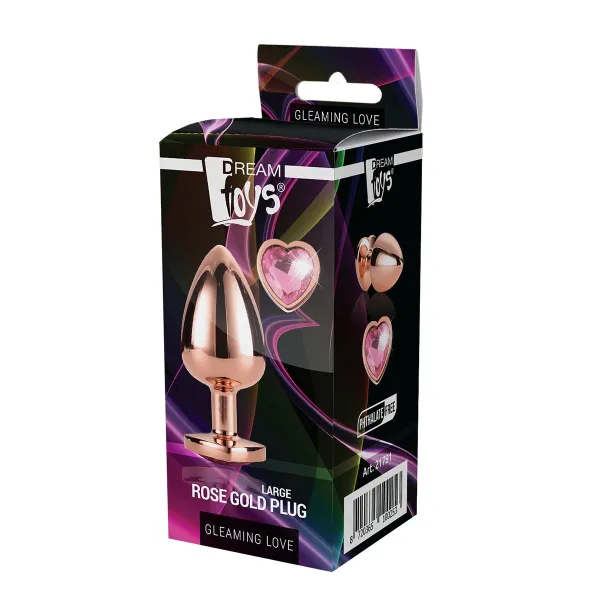 Анальный пробка Dream Toys Gleaming Love Позолоченный