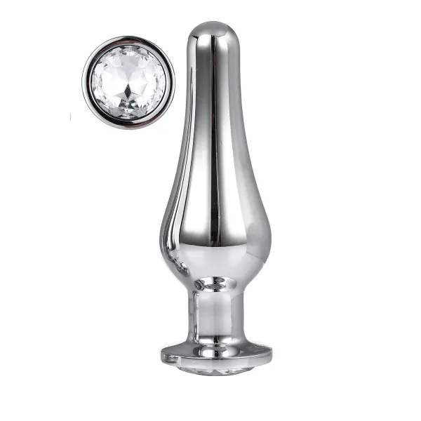 Анальный пробка Dream Toys Gleaming Love Серебристый