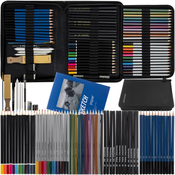Sketching set 74pcs Maaleo 19178