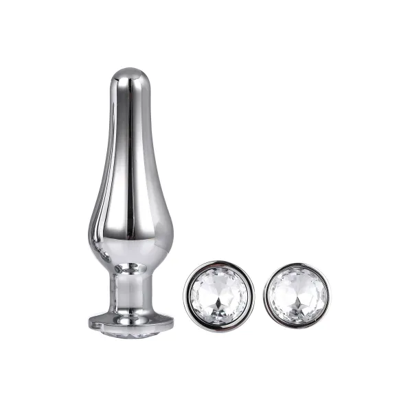 Анальный пробка Dream Toys Gleaming Love Серебристый