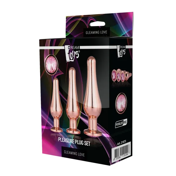 Analinis kištukas Dream Toys Gleaming Love Auksinis