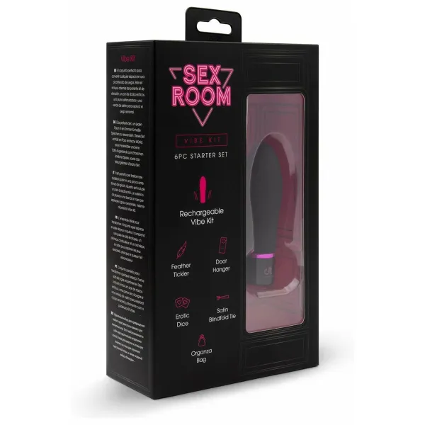 Вибратор в форме пули Sex Room Vibe Чёрный набор