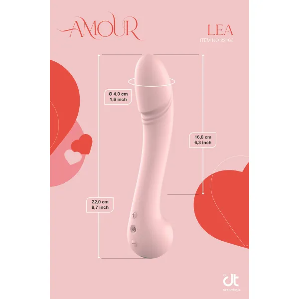 Klasikinis vibratorius Dream Toys Amour Flexible Rožinė
