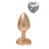 Анальный пробка Dream Toys Gleaming Love Позолоченный