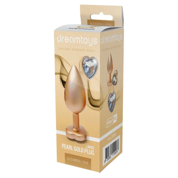 Анальный пробка Dream Toys Gleaming Love Позолоченный