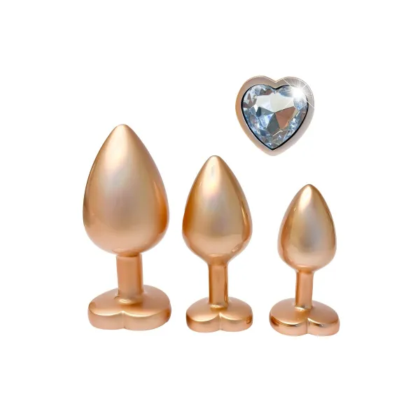 Анальный пробка Dream Toys Gleaming Love Позолоченный