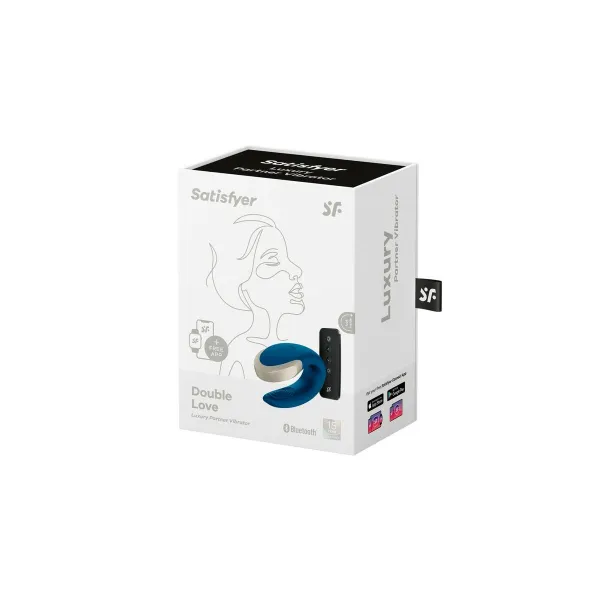 Parihierontalaite Satisfyer Double Love Sininen