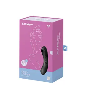 Divkārši Stimulējošs Vibrators Satisfyer CURVY TRINITY 4 Melns