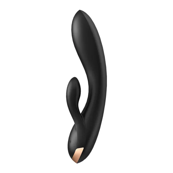 Divkārši Stimulējošs Vibrators Satisfyer Flex Melns