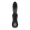 Divkārši Stimulējošs Vibrators Satisfyer Flex Melns