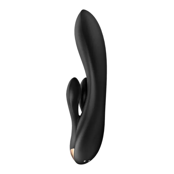 Divkārši Stimulējošs Vibrators Satisfyer Flex Melns