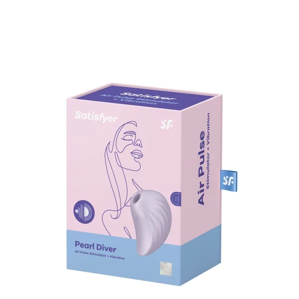 Присоски для клитора Satisfyer Pearl Diver Фиолетовый