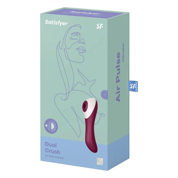 Klitoriksen imustimulaattori Satisfyer Dual Crush Punainen