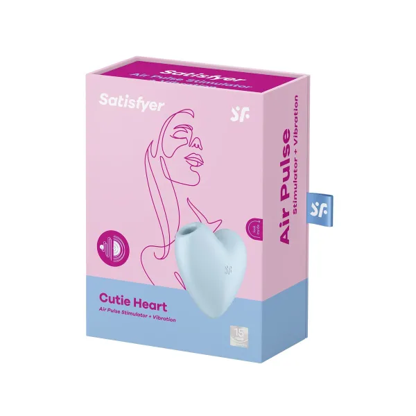 Klitorio siurbimo stimuliatorius Satisfyer Cutie Heart Mėlyna