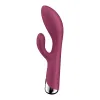 Tihe Topeltstimulatsioon Vibe Satisfyer Spinning Rabbit 1 Punane