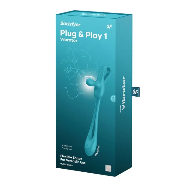 Triušio vibracija Satisfyer Plug & Play Mėlyna