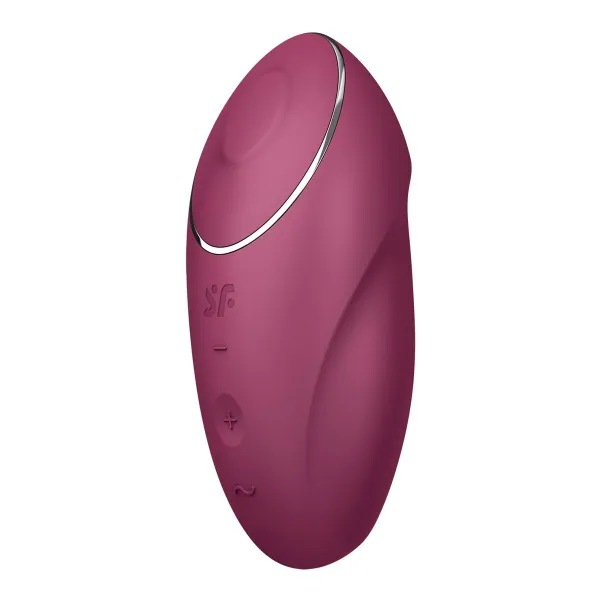 Masažuoklis Satisfyer Tap & Climax Raudona