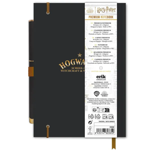 Harry Potter - Hogwarts A5 Notebook with Pen