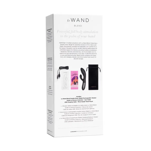 Šildymo vibracija Le Wand Blend Juoda