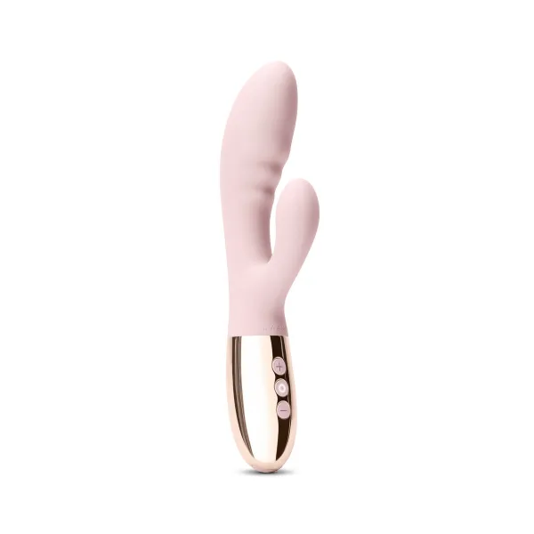 Dvigubos Stimuliacijos Vibratorius Le Wand Blend Rose Gold Auksinis Auksinė rožė