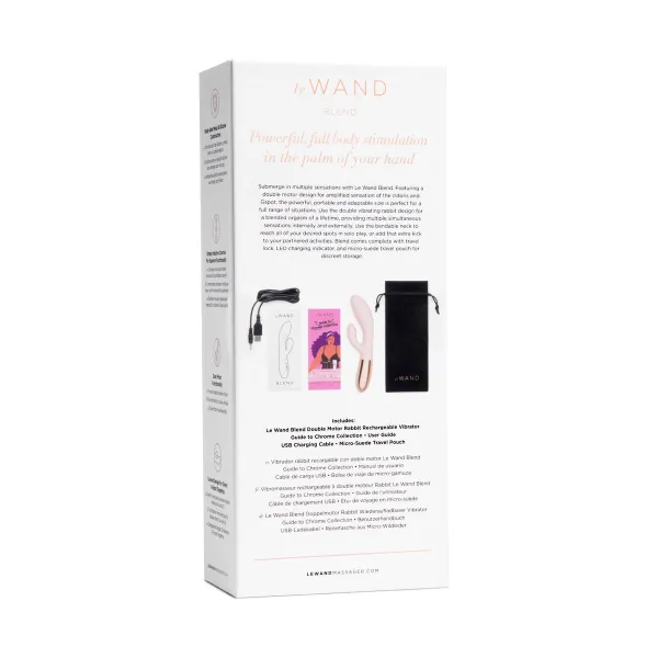 Divkārši Stimulējošs Vibrators Le Wand Blend Rose Gold Bronza Rozā zelta